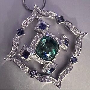 Nolan Miller Glamour Collection Melrose Avenue Rhinestone Pendant  Necklace